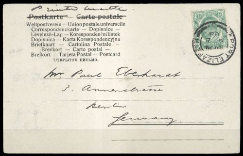 1902, Kap der Guten Hoffnung, 53, Brief