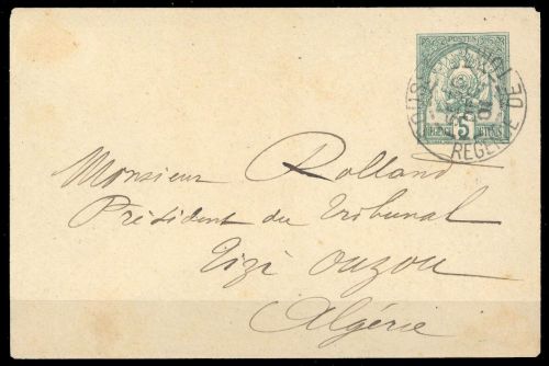 1888, Tunesien, U 3, Brief