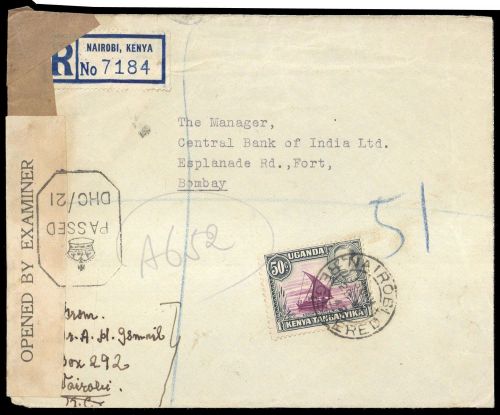 1938, Ostafrikanische Gemeinschaft, 65 II A, Brief