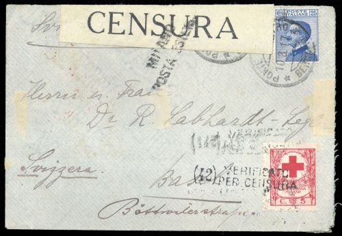 Int.Organisationen, Rotes Kreuz, It. 90, Brief