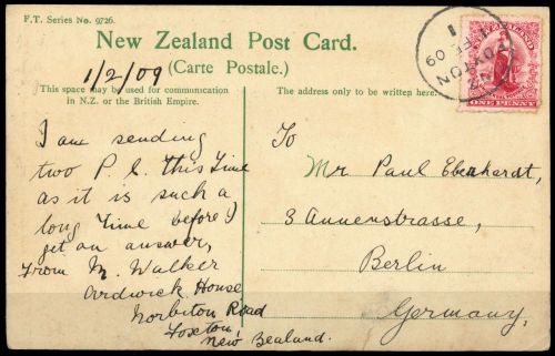 1902, Neuseeland, 100, Brief