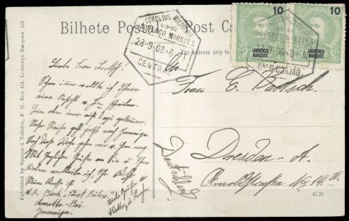 1898, Lourenco Marques, 34 (2), Brief