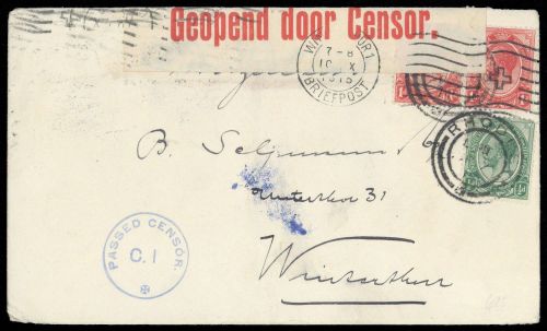 1913, Südafrika, 2, 3 (2), Brief