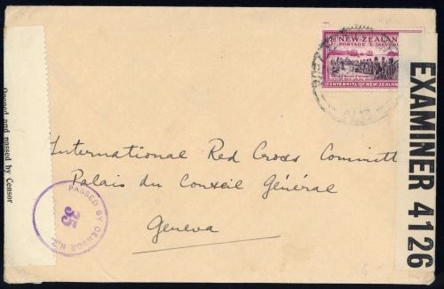 1940, Neuseeland, 258, Brief