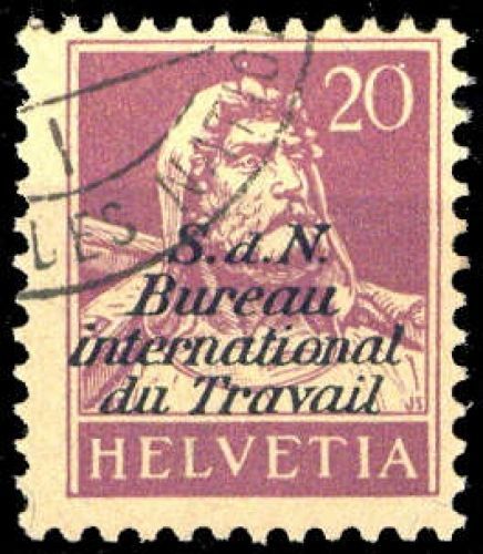1923, Schweiz Internationale Arbeitsamt BIT, 3 x, cto