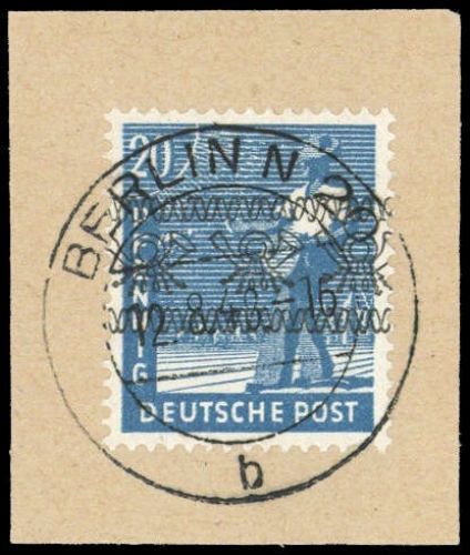 1948, Berlin Vorläufer, VO 43 I, Briefst.