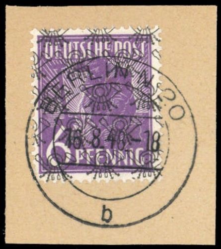 1948, Berlin Vorläufer, VO 37 II, Briefst.