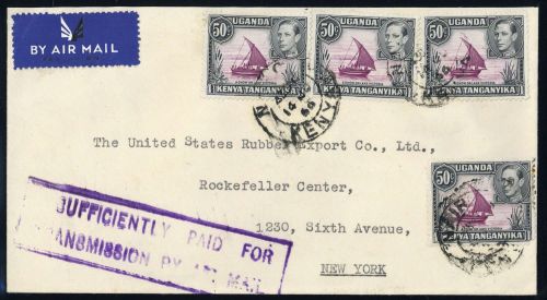1938, Ostafrikanische Gemeinschaft, 65 II A (4), Brief