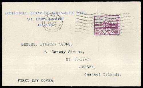 1943, Deutsche Besetzung II. WK Jersey, 8, FDC