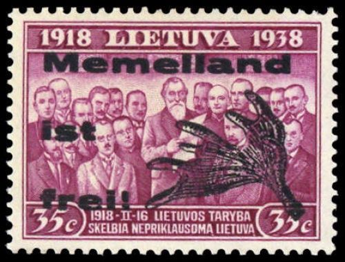 1939, Memel Lokalausgaben, III T I, **