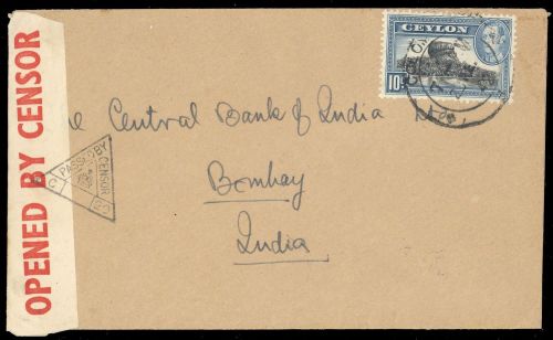 1938, Ceylon, 234, Brief