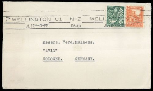 1935, Neuseeland, 189, 193, Brief