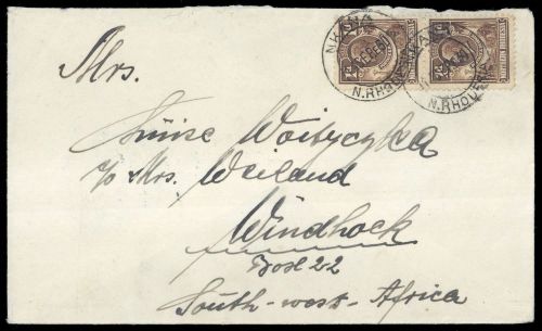 1925, Nord Rhodesien, 2 (2), Brief