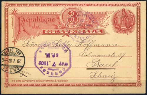 1890, Guatemala, P 4, Brief