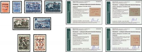 Deutsche Besetzung II. WK Mazedonien, 1-8 u.a.