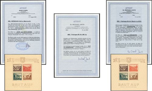 SBZ Thüringen, GB 1 cy u.a., **