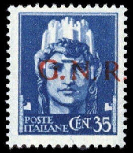 1943, Italien Militärpost Ausgaben Guardia Nazionale, 7 I, **