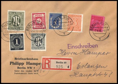 1945, SBZ Mecklenburg Vorpommern, 19 u.a., Brief