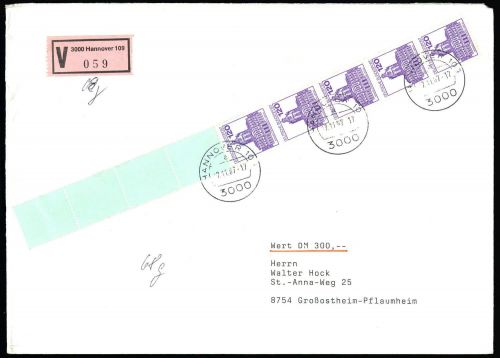1982, Bundesrepublik Deutschland, 1141 A RE, Brief