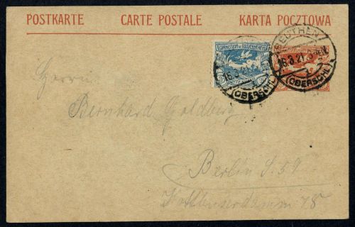1921, Oberschlesien, P 3, 18, Brief