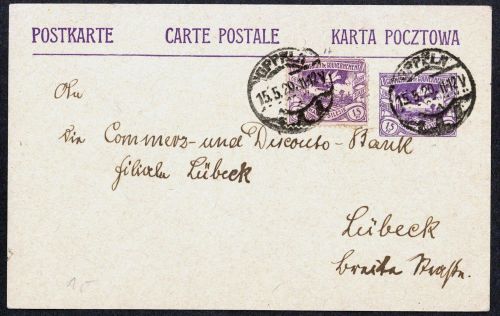 1920, Oberschlesien, P4, 17, Brief