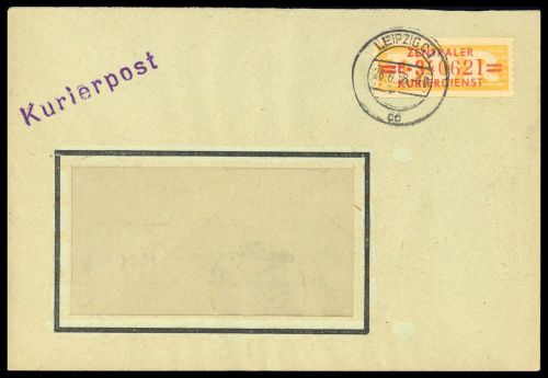 1958, DDR Verwaltungspost B Zentraler Kurierdienst, 17, Brief