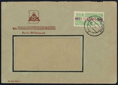 1959, DDR Verwaltungspost B Zentraler Kurierdienst, 24, Brief