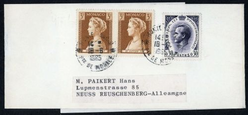 1965, Monaco, 571 (2), 658, Brief