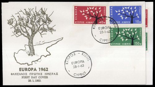 1963, Zypern, 215-17, FDC