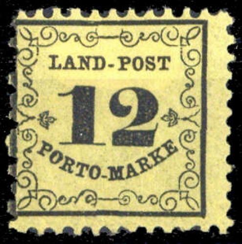 1862, Altdeutschland Baden Landpost, LP 3, *