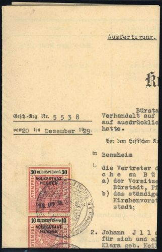 1930, Deutsches Reich