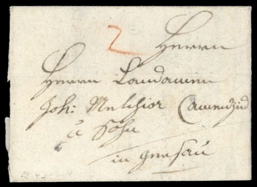1813, Schweiz, Brief