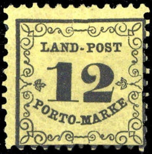 1862, Altdeutschland Baden Landpost, LP 3, *