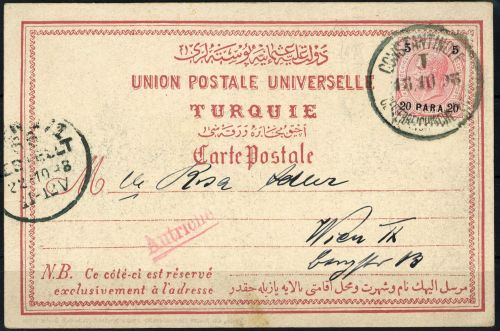 1890, Österreich Post in der Levante, 22, Brief