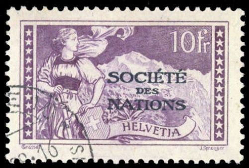 1922, Schweiz Völkerbund SDN, 1-15, gest.