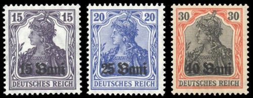 1917, Deutsche Besetzung I. WK Rumänien, 1-3 F OR, **