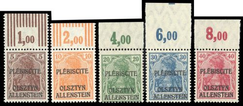 1920, Allenstein, II-VI OR, **