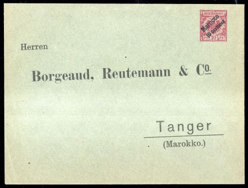 1899, Deutsche Auslandspost Marokko, PU 1, Brief