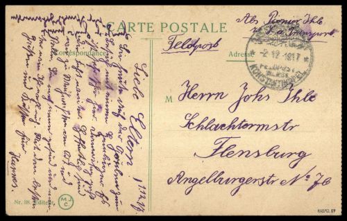 1917, Deutsche Auslandspost Türkei - Deutsche Militärmission ...