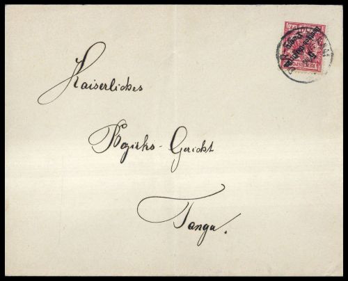 1899, Deutsche Kolonien Ostafrika, 8, Brief