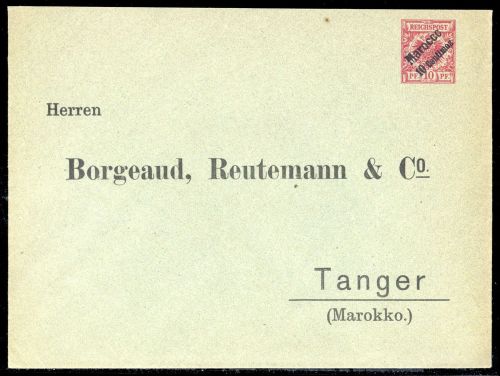 1899, Deutsche Auslandspost Marokko, PU 1, Brief