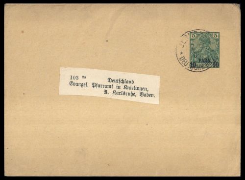 1901, Deutsche Auslandspost Marokko, S 2, Brief
