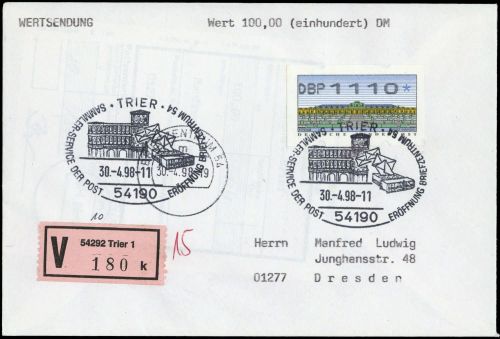 1998, Bundesrepublik Deutschland, 2, Brief