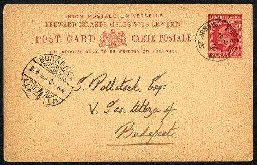 1906, Leeward Inseln, Brief