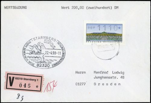 1998, Bundesrepublik Deutschland, 2, Brief