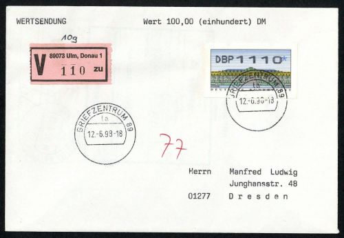 1998, Bundesrepublik Deutschland, 2, Brief