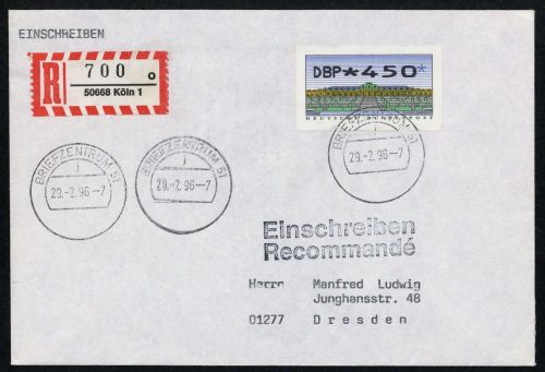 1996, Bundesrepublik Deutschland, 2, Brief
