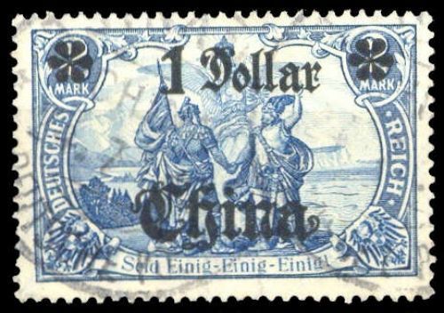 1906, Deutsche Auslandspost China, 45 I A II, gest.