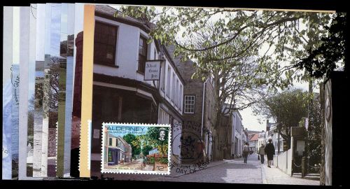 1983, Alderney, 1-12 MK, Brief