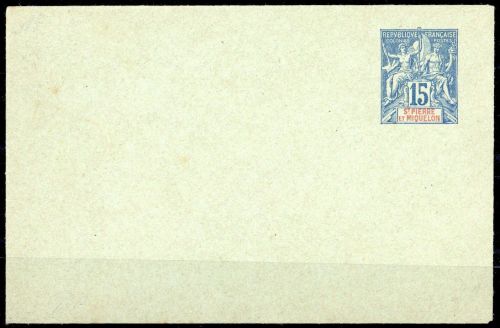 1892, St. Pierre et Miquelon, U 2 a, Brief